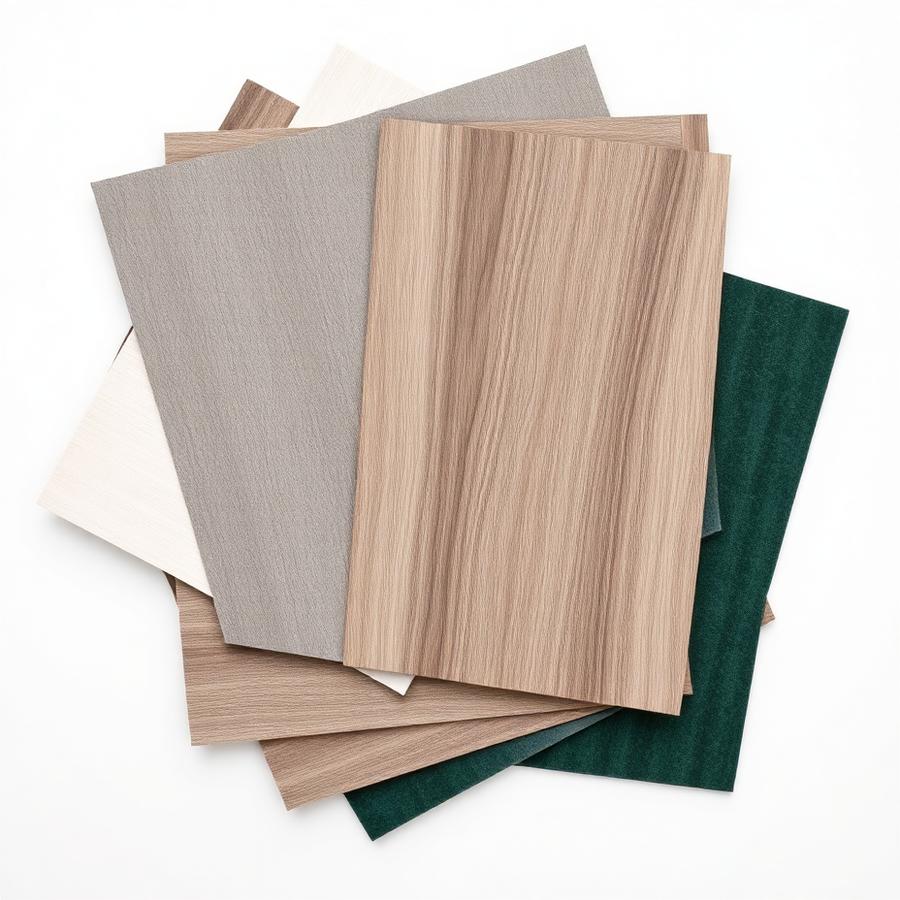 Decorative laminate sample swatches